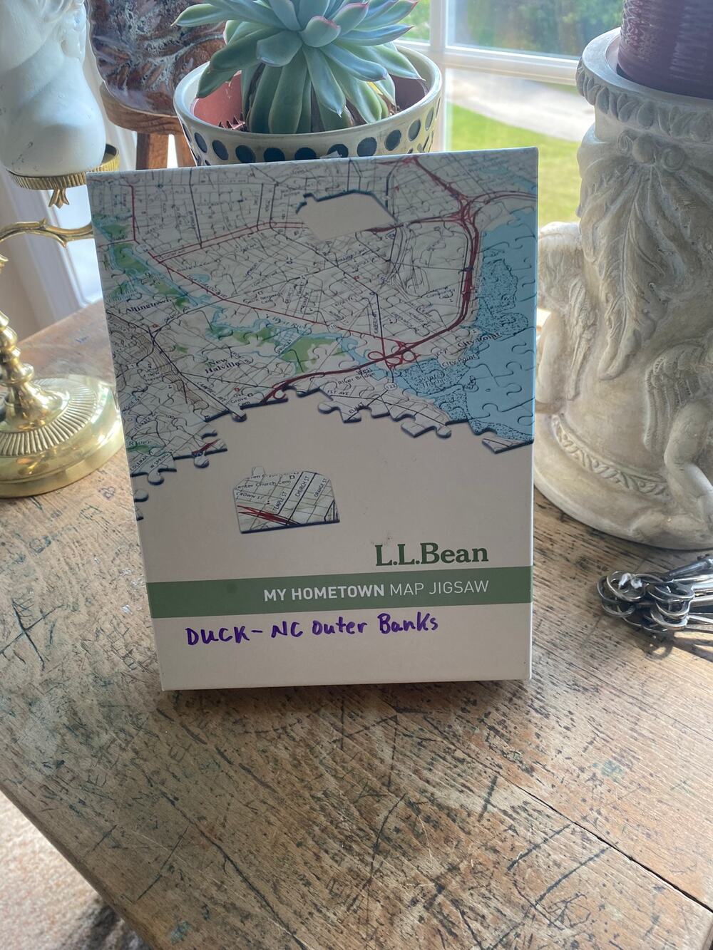 L.L.Bean My Hometown Map Jigsaw Duck NC Outer Banks